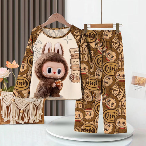 LABUBU Baby Pajama Set - Adorable Milk Silk Sleepwear for Kids