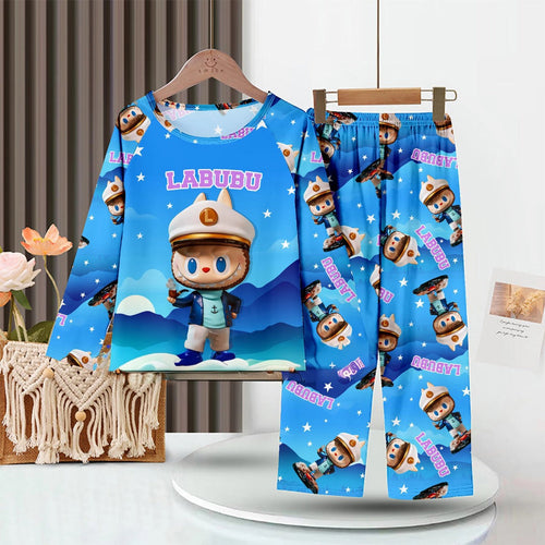 LABUBU Baby Pajama Set - Soft Milk Silk Kids Sleepwear