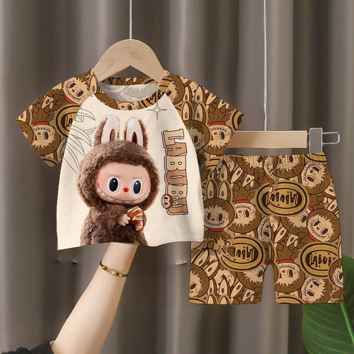 LABUBU Baby Pajama Set - Adorable Milk Silk Sleepwear for Kids