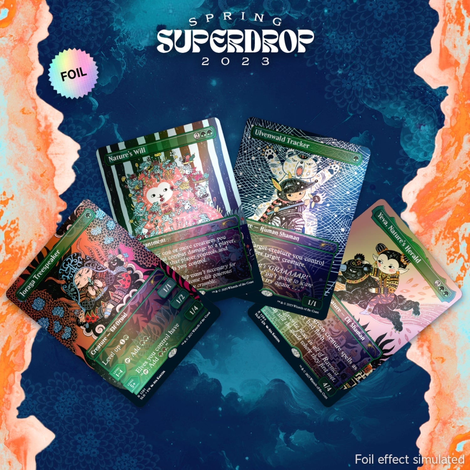Magic: The Gathering TCG - Secret Lair Spring Superdrop 2023 - Nature is Adorable - Foil Edition