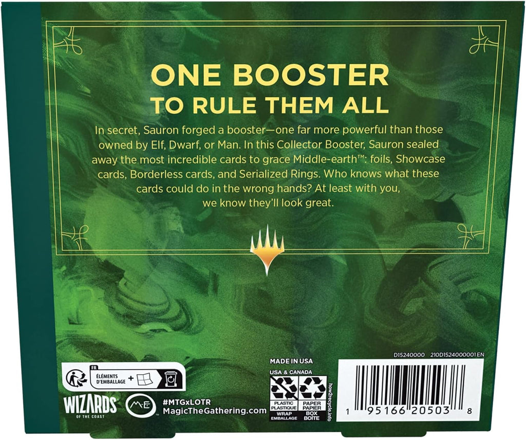 Magic: The Gathering The Lord of The Rings: Tales of Middle-Earth Collector Booster Box - 12 Packs + 1 Box Topper Card